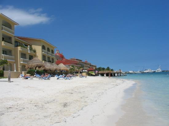 a view of the blue bay